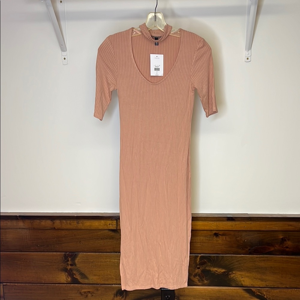 NWT Topshop Ribbed Dress- 2